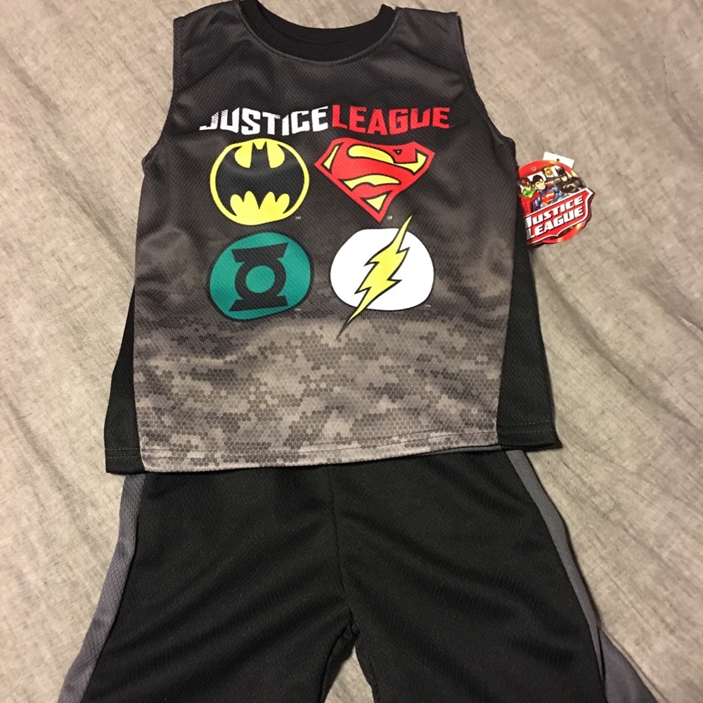 Justice League Shirt and Short Set